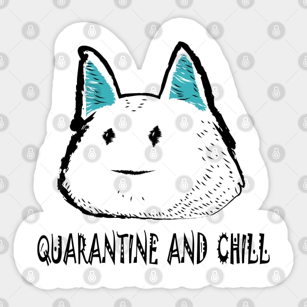 Quarantine and chill Sticker by manal